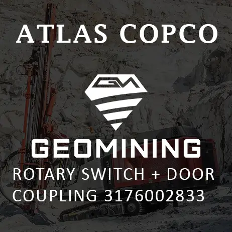 3176002833 ПОВОРОТНЫЙ ПЕРЕКЛЮЧАТЕЛЬ + ДВЕРНАЯ МУФТА Atlas Copco / Epiroc