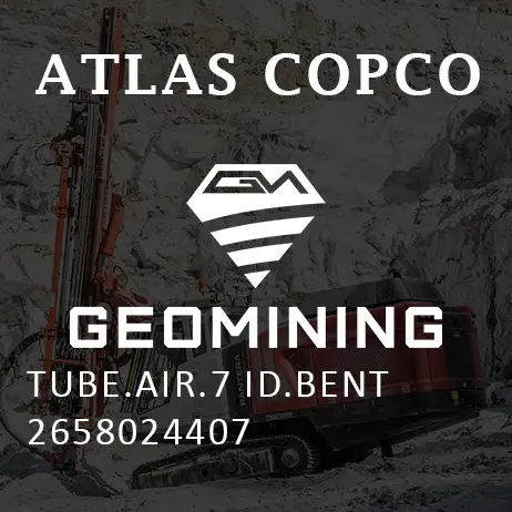 2658024407 ТРУБКА ВОЗДУШНАЯ 7 ID ИЗОГНУТАЯ Atlas Copco / Epiroc