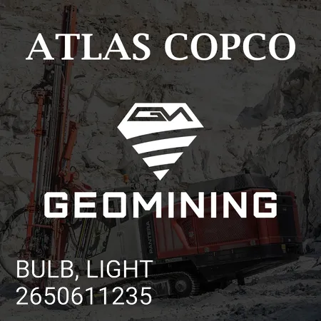2650611235 ЛАМПОЧКА, СВЕТ Atlas Copco / Epiroc