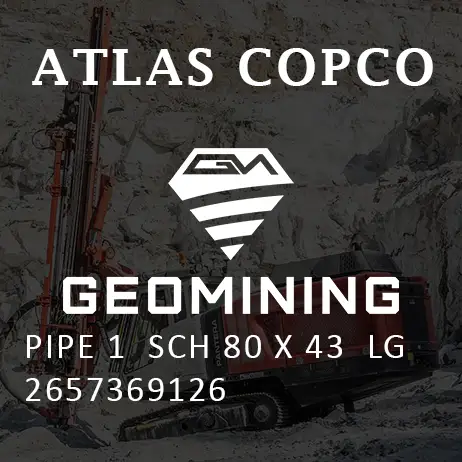 2657369126 ТРУБА 1 SCH 80 X 43 LG Atlas Copco / Epiroc