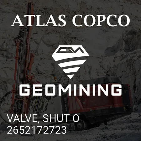 2652172723 КЛАПАН, ЗАПОРНЫЙ Atlas Copco / Epiroc