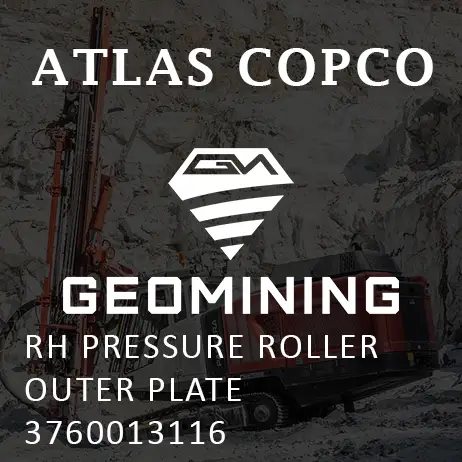 3760013116 ПРАВАЯ ПРИЖИМНАЯ ПЛАСТИНА ВНЕШНЕЙ ПЛАСТИНЫ Atlas Copco / Epiroc