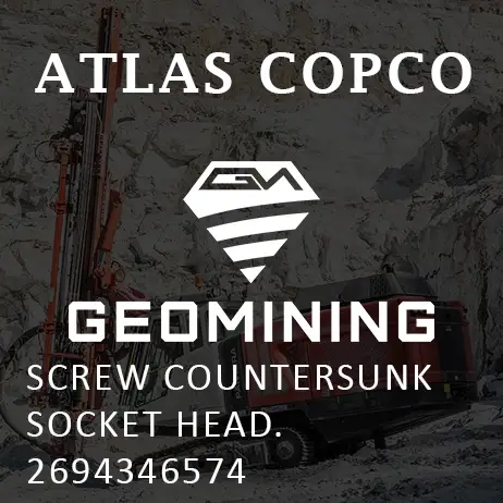 2694346574 ВИНТ С ПОТАЙНОЙ ГОЛОВКОЙ И ТОРЦЕВЫМ ОТВЕРСТИЕМ  Atlas Copco / Epiroc