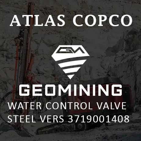 3719001408 КЛАПАН УПРАВЛЕНИЯ ВОДОЙ СТАЛЬНОЙ ВЕРСИИ Atlas Copco / Epiroc