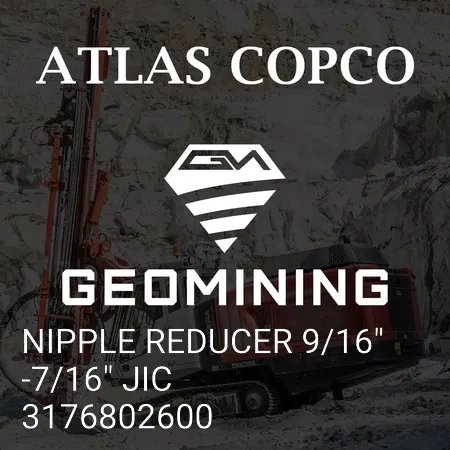 3176802600 ПЕРЕХОДНИК НИППЕЛЬНЫЙ 9/16"-7/16" JIC Atlas Copco / Epiroc
